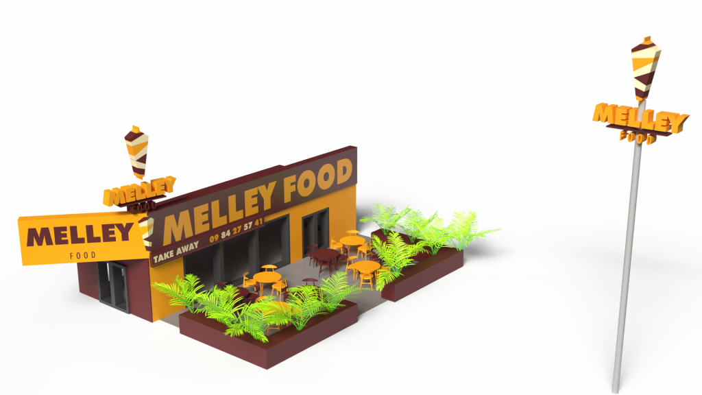 Devanture Melley 3D - V3